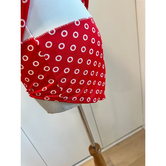 Vintage 60s Swimsuit Red White Size 6 Union Made USA - Picture 6 of 9